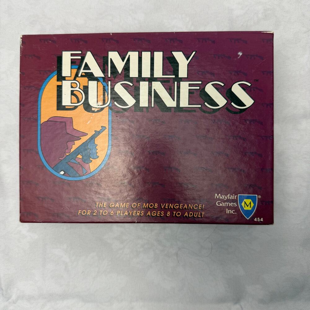 VTG Family Business Mayfair Games 1989 Mob Vengeance Card Game Night Complete